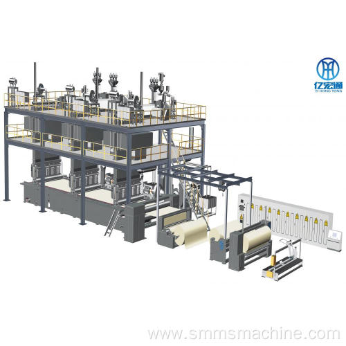 SSS PP Spunbonded Nonwoven Fabric Making Machinery Line